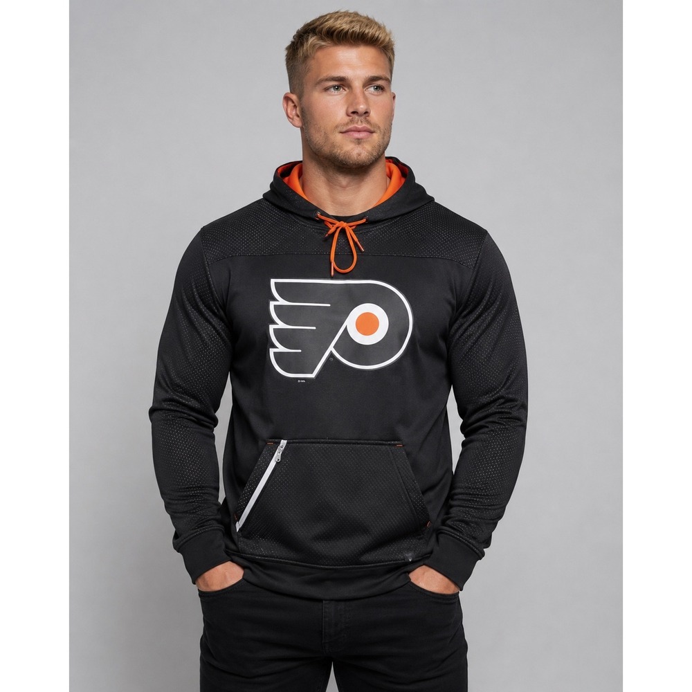Fanatics‎ Philadelphia Flyers NHL Black Orange Pullover Hoodie Mens XL New